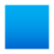 Blue Square emoji on Emojione